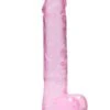 9″ / 22 Cm Realistic Dildo With Balls -Seksspeeltjes Winkel REA093PNK 1