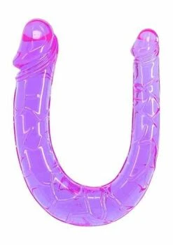 Seven Creations Twin Head Jelly Penis Dong – Purple