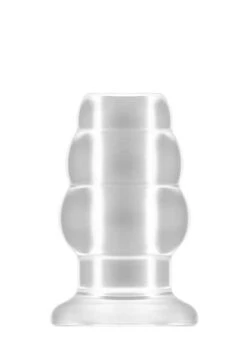 Sono – No.49 – Small Hollow Tunnel Butt Plug – 3 Inch – Tran