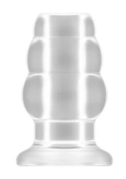 Sono – No.51 – Large Hollow Tunnel Butt Plug – 5 Inch – Tran