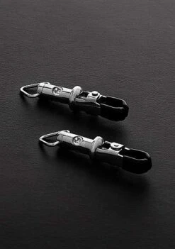 Triune – 2 Barrel Tit Clamps With 3- Gemstone