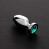 Triune – Jeweled Butt Plug AQUA BLUE LIGHT – Small -Seksspeeltjes Winkel TMS2200AQUAS 1