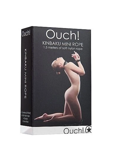 Ouch! Kinbaku Mini Touw 1,5 Meter - Zwart 3 Ouch! Kinbaku Mini Touw 1,5 Meter - Zwart