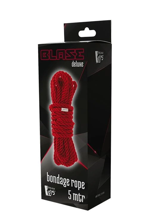 Luxe Bondage Touw 5 Meter - Rood 4 Luxe Bondage Touw 5 Meter - Rood - Afbeelding 2