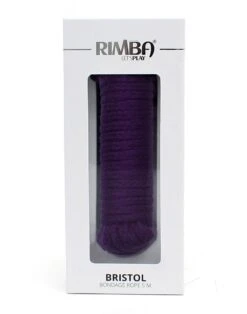 Rimba - Bristol Bondage Touw - Paars -Seksspeeltjes Winkel rimba bristol bondage touw paars verpakking